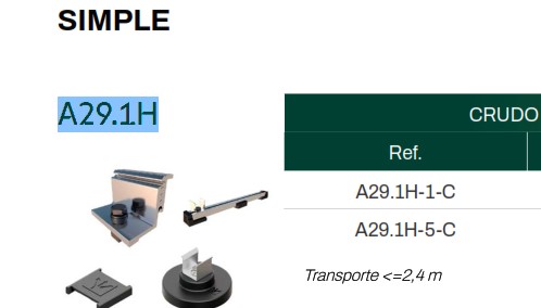 [SES0309]  LASTRE P/TRIANGULO A29-1H-1-C SUNFER