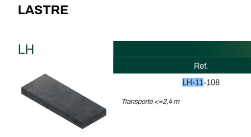 [SES0315] LASTRE P/TRIANGULO HORMIGON LH-11-108 SUNFER
