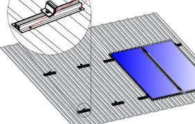 [SES0034] Estructura coplanar 2p Chapa Simple Microraíl Horizontal 60 y 72cel