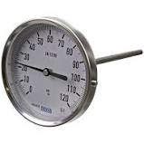 [CVA0095] TERMOMETRO FRONTAL CON VAINA DE 10 cm 1/2" 120 grados