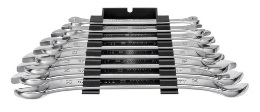 [GHE0017] JUEGO DE LLAVE FIJA CONJUNTO LLAVES ZEBRA PLANAS 8 PIEZAS