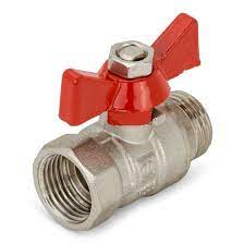 [CVA0218] VALVULA ESFERA 3/4" M-H LATÓN ACTUADOR PALOMETA / VALVULA ESFERA MINI