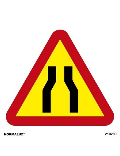 [GSE0006] SEÑAL PELIGRO POR ESTRECHAMIENTO