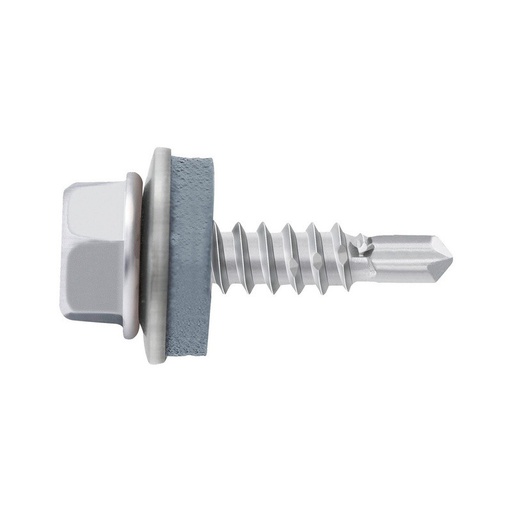 [SES0123] TORNILLO HEXAGONAL ALAD C.ARN19 LL3/8 (A2K) 6,3X50 (100 UNIDADES) autorroscante con arandela