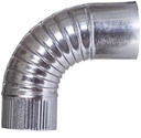 [VCD0012] CODO  CHAPA GALVANIZADA 90º 200MM M-M