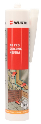 [FSI0117] SILICONA NEUTRA BLANCA 310ml pintable