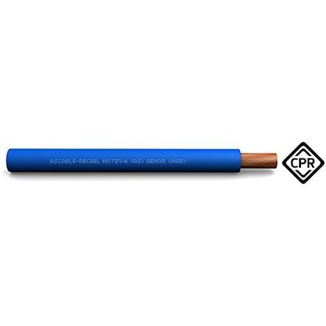 [ECA0097] METRO CABLE 10mm AZUL(100METROS)LIBRE HALÓGENOS H07Z1-K