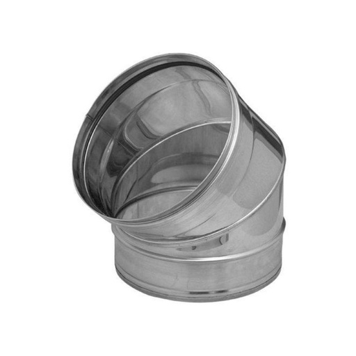 [VCD0080] CODO  CHAPA GALVANIZADA 45º 400MM