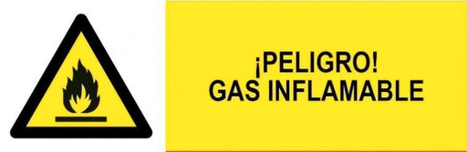 [GSE00010] SEÑAL PELIGRO GAS INFLAMABLE