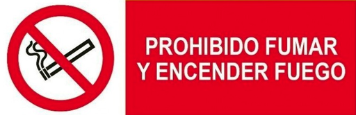 [GSE00011] CARTEL PROHIBICIÓN FUMAR