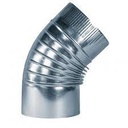 [VCD0086] CODO HELICOIDAL 45º 100mm CHAPA GALVANIZADA M-H