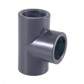 [CTU0430] TE PVC 90º 90mm PRESION