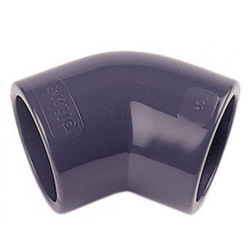 [CTU0435] CODO PVC 45º 75mm PRESION