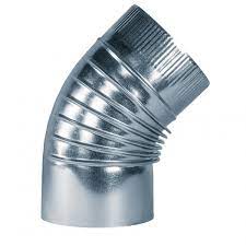 [VCD0094] CODO HELICOIDAL 45º 500 mm CHAPA GALVANIZADA