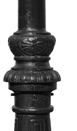 [SOP0009] Columna de fundición Viilla ECO 3.2-3.5 m negro.