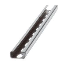 [ECN0136] METRO GUÍA CARRIL PERFORADA CINCADA 41x41x3000mm (TIRA 3mts)(E 15ud)