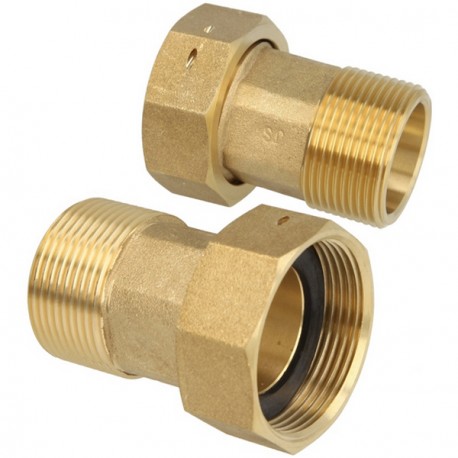 [CCO0073] JUEGO RACOR LATÓN PARA CONTADOR 20mm (3/4")