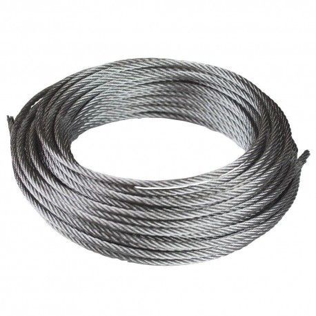 [FSI0139] METRO CABLE DE ACERO GALVANIZADO Ø 3 mm (1metro)