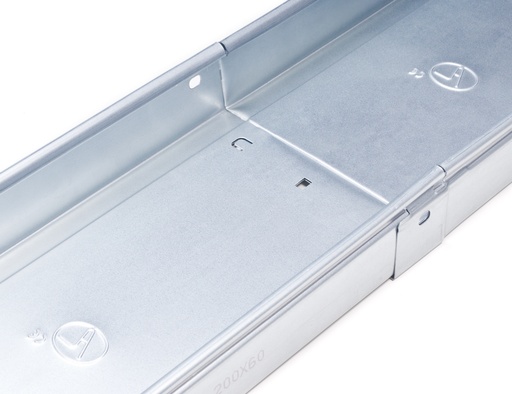 [ECN0145] METRO BANDEJA METALICA 60x60 GALV.SENZ (3MTS)