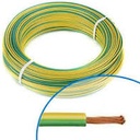 [ECA0144] METRO CABLE 10mm TIERRA(100metros)LIBRE HALÓGENOS H07Z1-K
