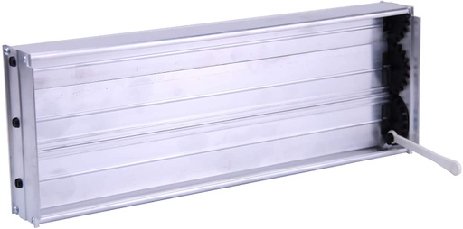 [VRE0058] COMPUERTA REGULACION LAMAS OPUESTAS 150X100 REJILLA