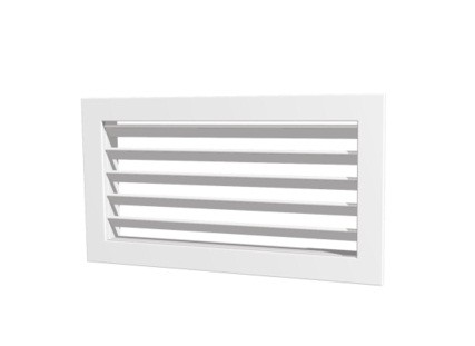 [VRE0075] REJILLA DE RETORNO SIMPLE DEFLEXION LAMA FIJA 450X150