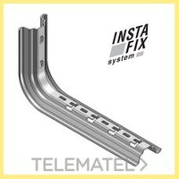 [ECN0182] SOPORTE OMEGA MULTIF. GALV.SENZ. (L)REJIBAND PARED 200