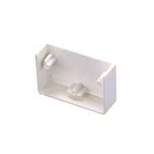 [ECA0197] TAPA FINAL CANALETA 60x40 BLANCA  S13