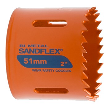 [GHE0183] CORONA BIMETALICA 35mm PERFORADA SANDFLEX BAHCO