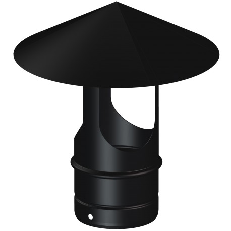 [CCA0091] SOMBRERETE VITRIFICADO DINAK d80mm  PELLETS NEGRO