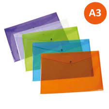 [GOF0041] SOBRE BROCHE A3 Colores surtidos POLIPROPILENO