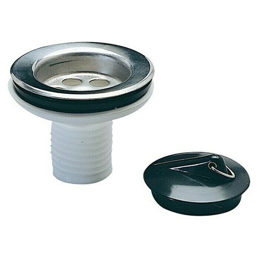 [CVA0852] VÁLVULA DE PVC LAVABO 40MM INOX