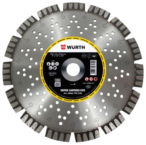 [FSI0169] DISCO DE DIAMANTE SÚPER CANTERO EVO 230 MM