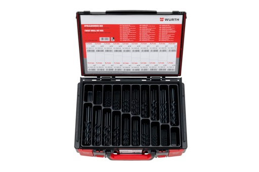 [GHE0251] CONJUNTO DE BROCAS HSS MALETÍN SYSKO DIN338 155 UDS