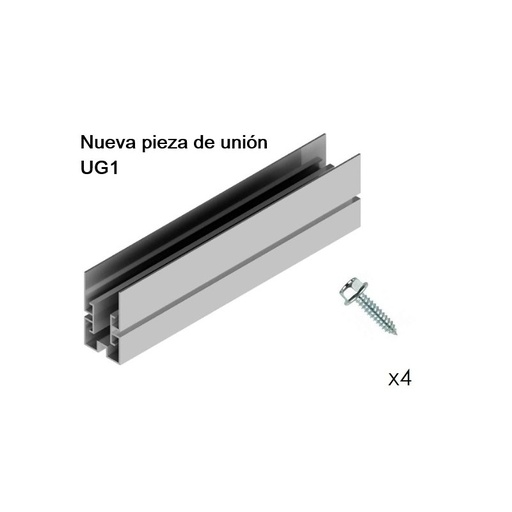 [SES0193] EMPALME UNION para perfiles por presion encaje