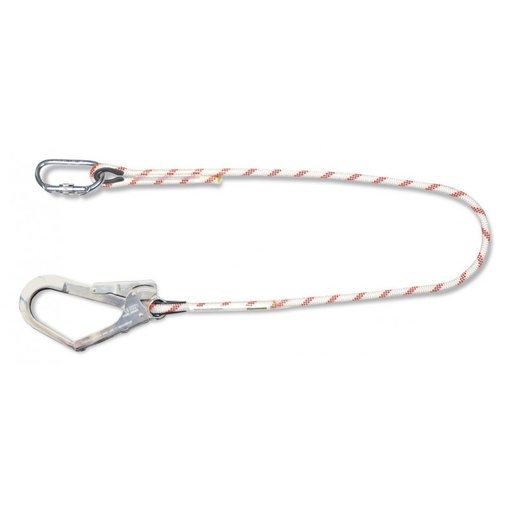 [GEP0033] CUERDA ARNÉ SIMPLE 1.5 MT CON 2 MOSQUETONES