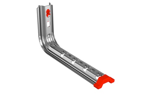 [ECN0238] SOPORTE OMEGA MULTIF. GALV.SENZ. (L)REJIBAND PARED 300