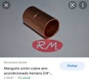 [CTU0965] MANGUITO 7/8" H-H COBRE FRIGORIFICA A/C