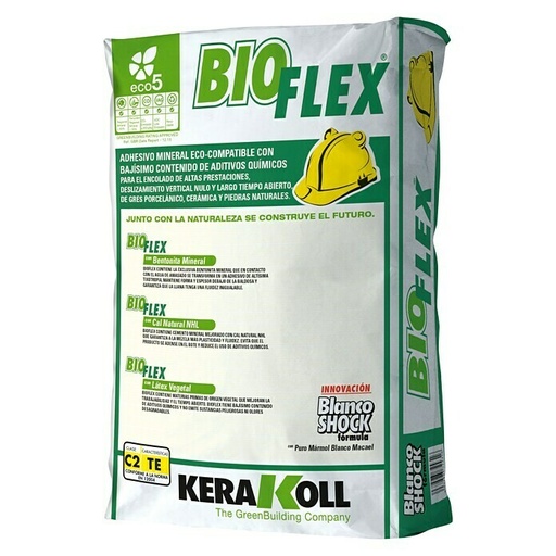 [COA0029] CEMENTO COLA FLEXIBLE BIOFLEX 25KG KERAKOLL BLANCO