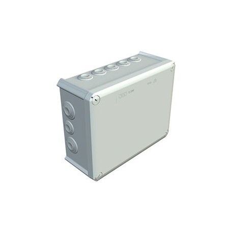 [EAC0358] CAJA DERIVACION C/CONOS 240X190X95 GRIS CLARO,RAL 7035 POLIP