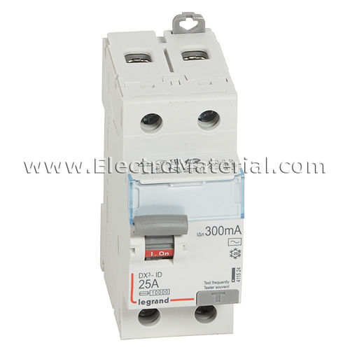 [EPR0381] INT. DIFERENCIAL 2x25x300 mA AC LEGRAND 411524