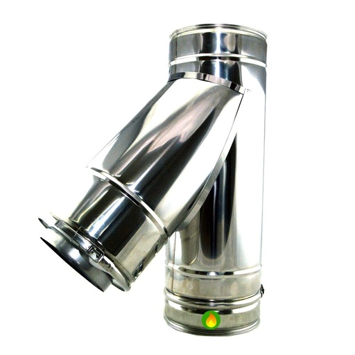 [CCH0252] TE CHIMENEA 45º D/PARED 200 mm PRACTIC