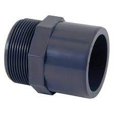 [CVA0943] ENTRONQUE PRESIÓN ROSCA MACHO 40 A 1 1/4" PVC